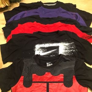 ❤️🖤Nike lot of 6 shirts. Size YM🖤❤️